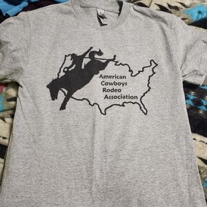 Gildan Gray Short Sleeve Tee with Black Graphic